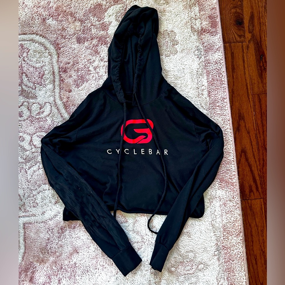 Cyclebar cropped hoodie